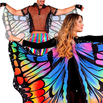 Skrzydła motyla tęcza 175x140cm