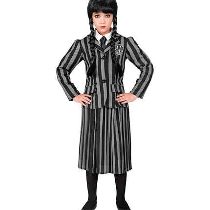 Kostium dziewczynki Wednesday Adams dla dziecka