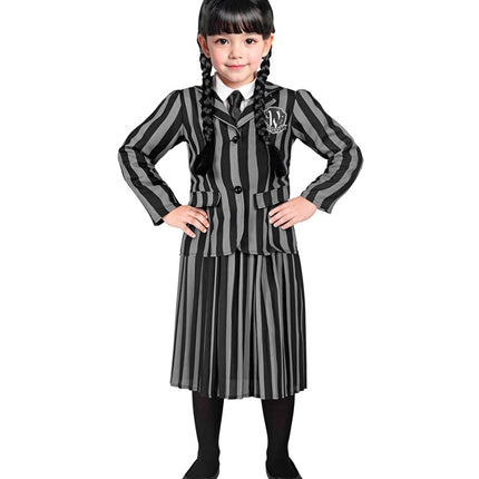 Kostium dziewczynki Wednesday Adams dla dziecka