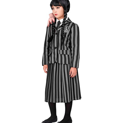 Kostium dziewczynki Wednesday Adams dla dziecka