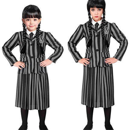 Kostium dziewczynki Wednesday Adams dla dziecka
