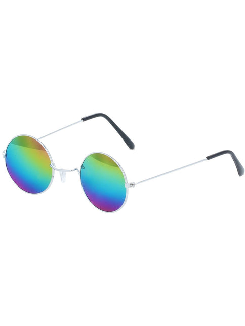 Lustrzane okulary w stylu hippie