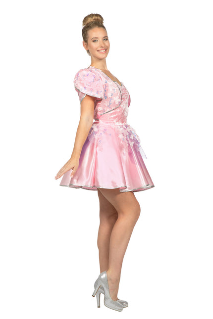 Różowe małe piórko z kwiatami