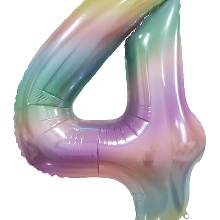 4-letni balon helowy Rainbow Pastel Empty 86 cm
