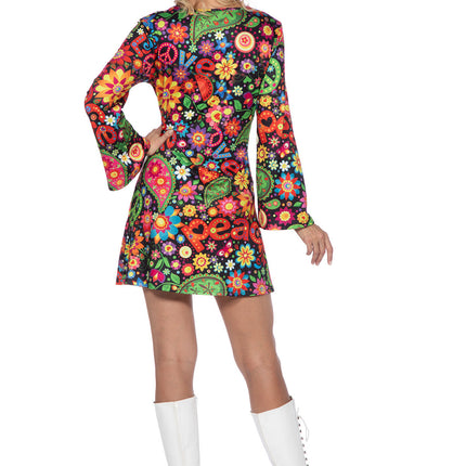 Hipisowska sukienka black peace