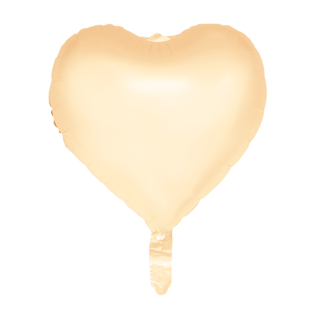 Balon foliowy 18'' pastelowy żółty - Watercolours Hearts