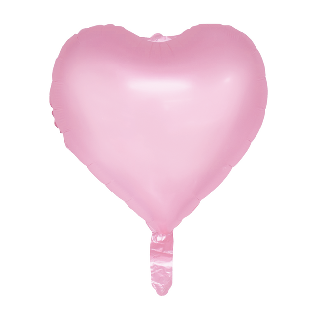 Balon foliowy 18'' pastelowy róż - Watercolours Hearts