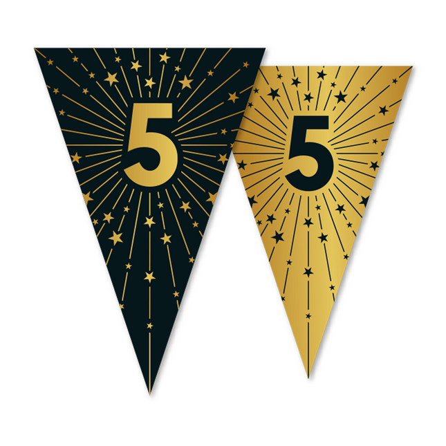 5 Year Garland Gold Black 10m