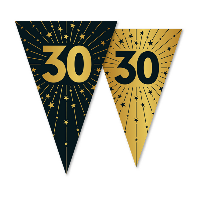 30-letnia girlanda złoto-czarna 10 m