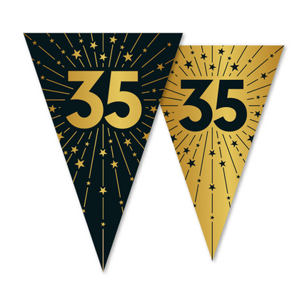 35 Years Garland Gold Black 10m