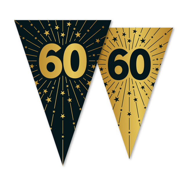 60-letnia girlanda złoto-czarna 10 m