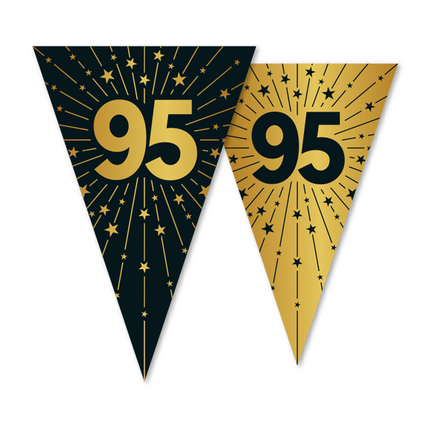 95 Years Garland Gold Black 10m