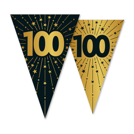 100 Years Garland Gold Black 10m