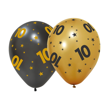Balony na 10 lat 31cm 6szt