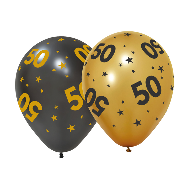 Balony na 50 lat 31cm 6szt