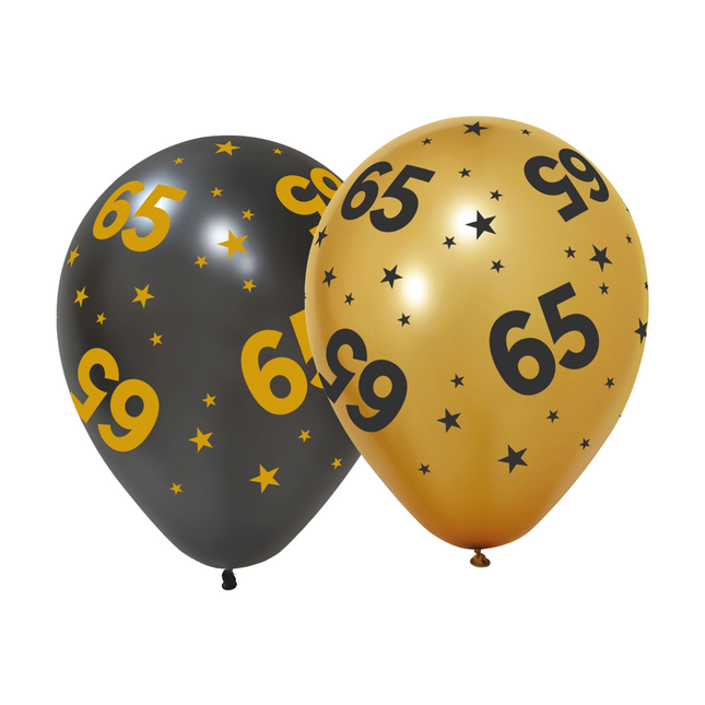 Balony na 65 lat 31cm 6szt