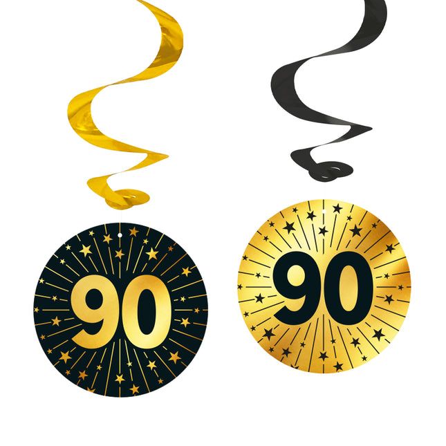 90 lat Dekoracja wisząca 4 szt