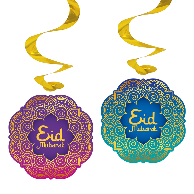 Ramadan Wisząca Dekoracja Eid Mubarak 4szt