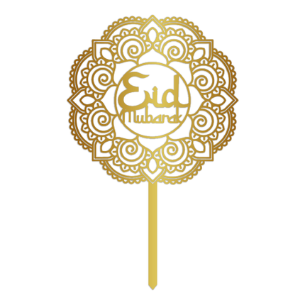 Akrylowy topper na tort Eid Mubarak