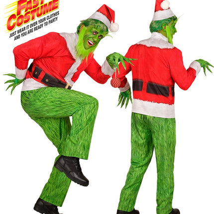 Kostium Grinch czerwono-zielony