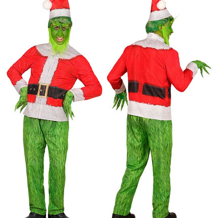 Kostium Grinch czerwono-zielony