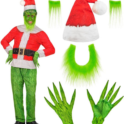 Kostium Grinch czerwono-zielony