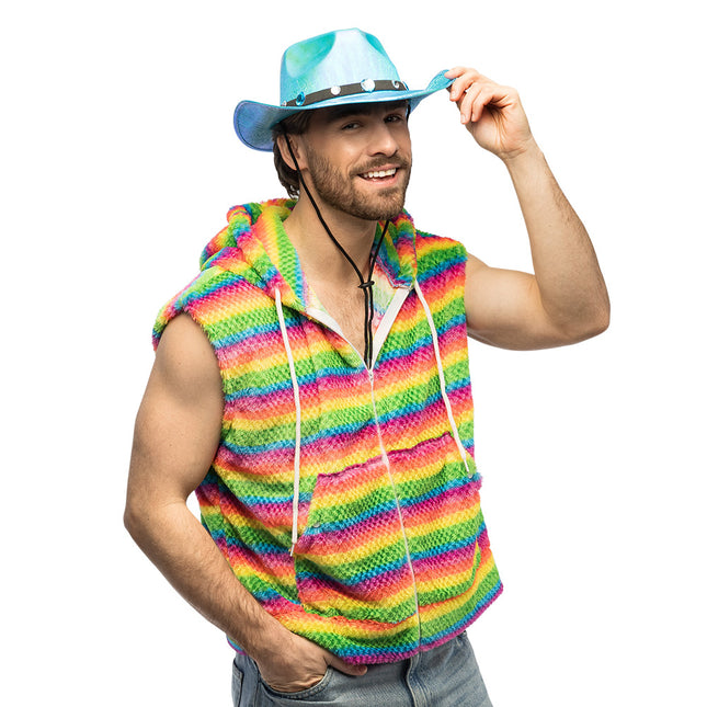 Regenboog Vest Fluffy
