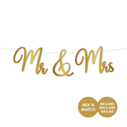 Wianek ślubny Mr & Mrs