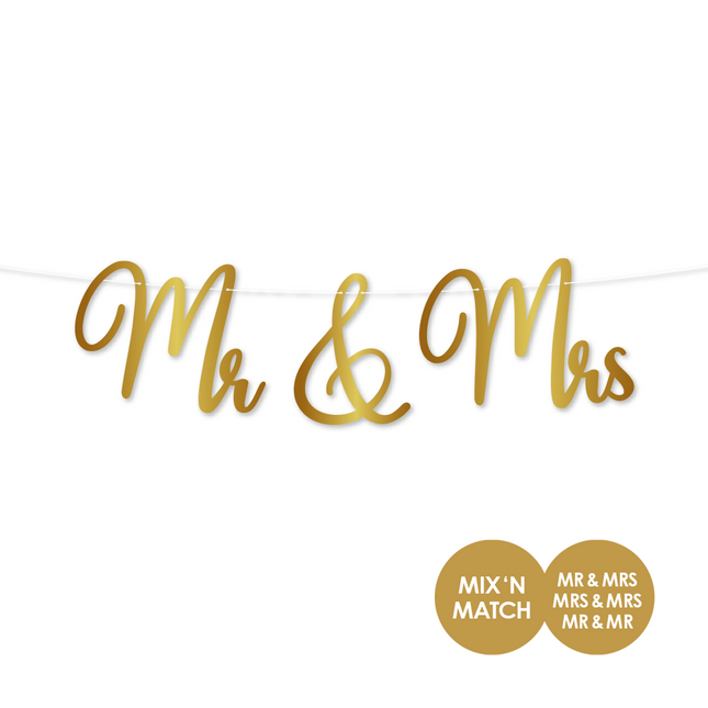 Wianek ślubny Mr & Mrs