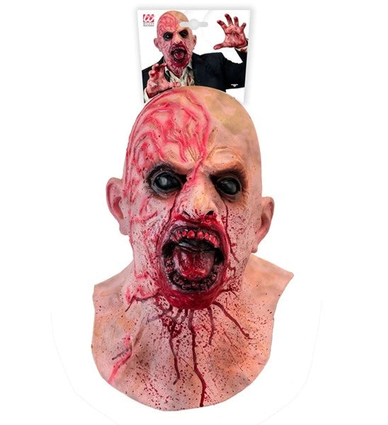 Krwawa maska zombie zakrywająca całą głowę