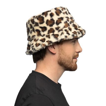 Luipaard Bucket Hat Pluche