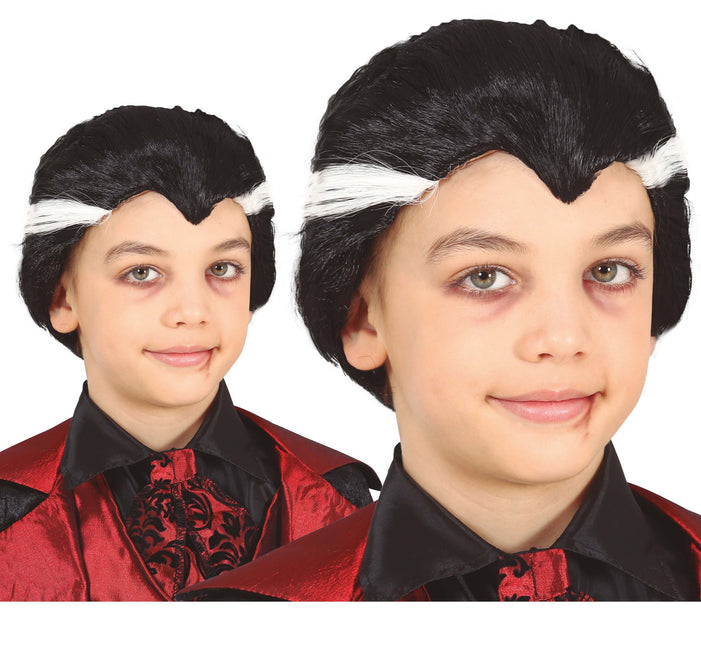 Czarna peruka Dracula Child