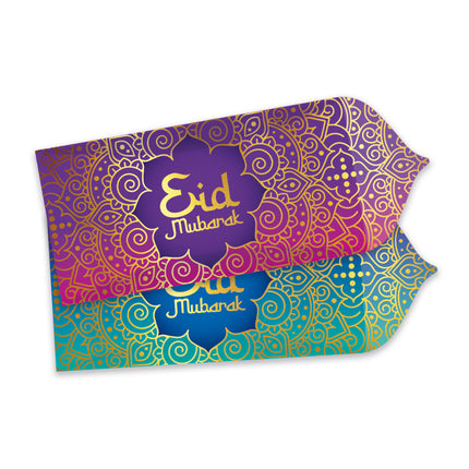 Kartki z życzeniami „Eid Mubarak” 17,5 cm, 4 szt