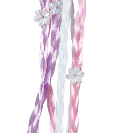 Różowe warkocze do przedłużania włosów 30 cm