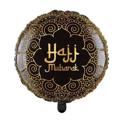 Balonik z helem „Hajj Mubarak” 46 cm