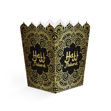 Pudełka na przekąski „Hajj Mubarak” 10,5 cm, 8 szt