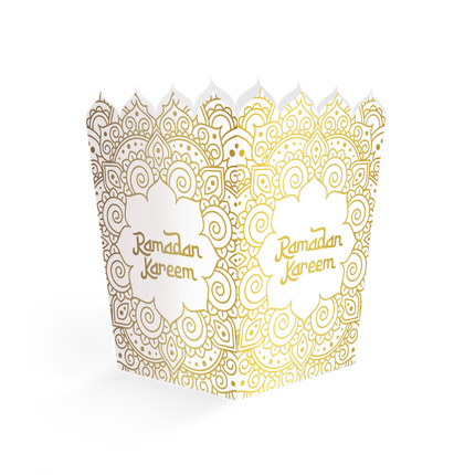 Pudełka na przekąski „Ramadan Kareem” 10,5 cm, 8 szt