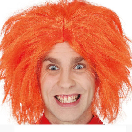 Pomarańczowa peruka na Halloween