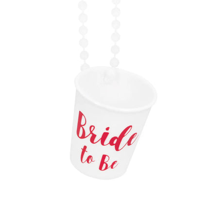 Naszyjnik z kieliszkiem „Bride to be”