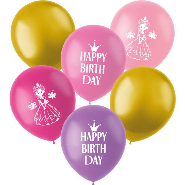 Balony Księżniczki 33cm 6szt