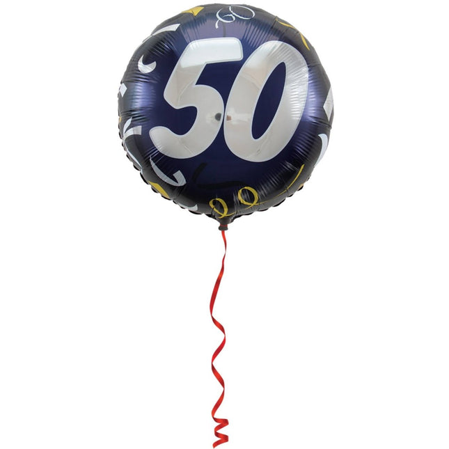 50 Jaar Stijlvol Feest Folieballon - 45cm van Folat koop je bij Partywinkel