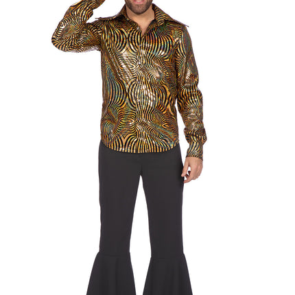 Imprezowa bluzka disco Gold