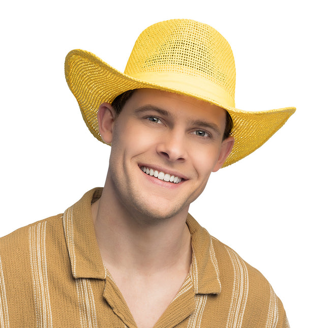 Kapelusz słoneczny żółty