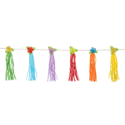 Papierowa girlanda z frędzlami Hawaii 3m