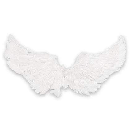 Białe skrzydła anioła LED