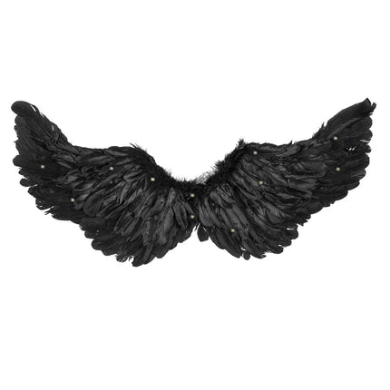 Czarne skrzydła anioła LED