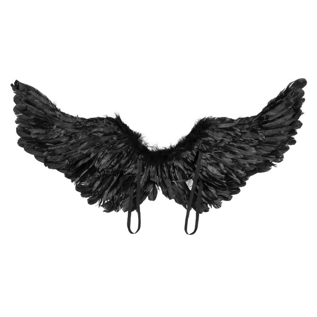Czarne skrzydła anioła LED