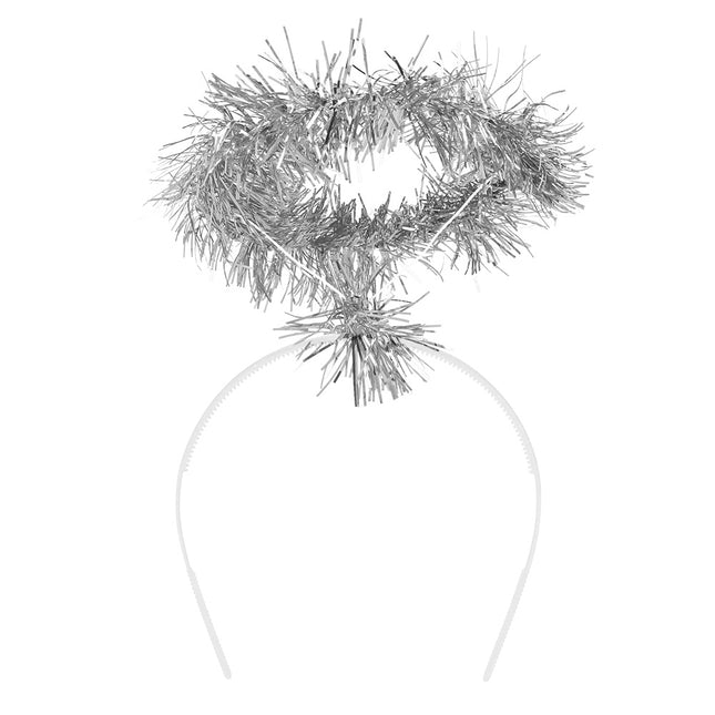 Opaska na głowę Halo tinsel srebrna
