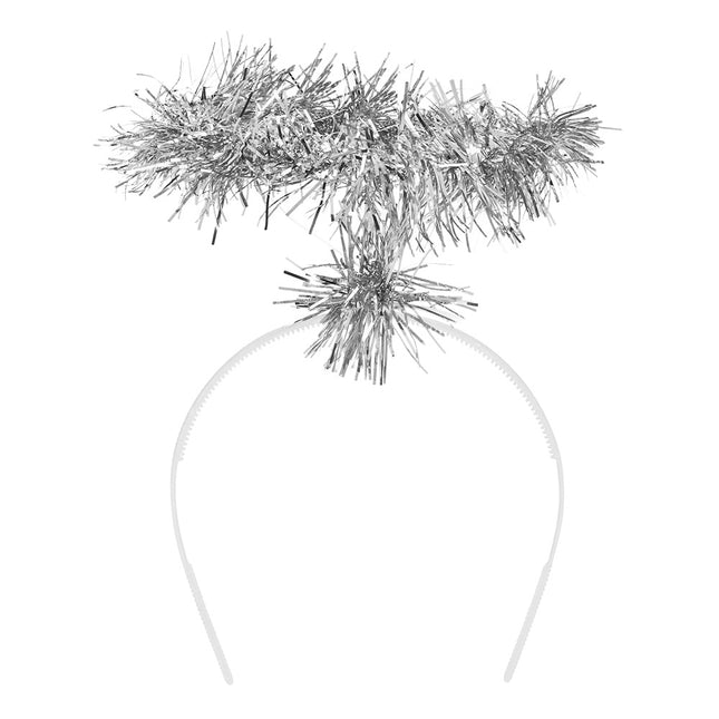 Opaska na głowę Halo tinsel srebrna