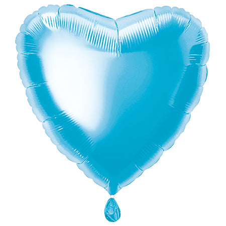 Balon helowy serce jasnoniebieski pusty 45 cm